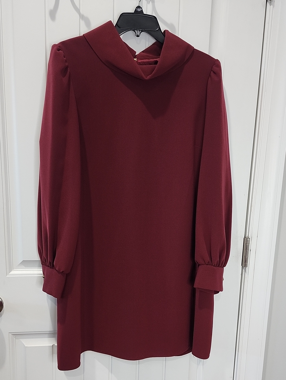 Alex Marie - Burgundy Long Sleeve Shift Dress - Elegant Women’s Dress -16P - NWT